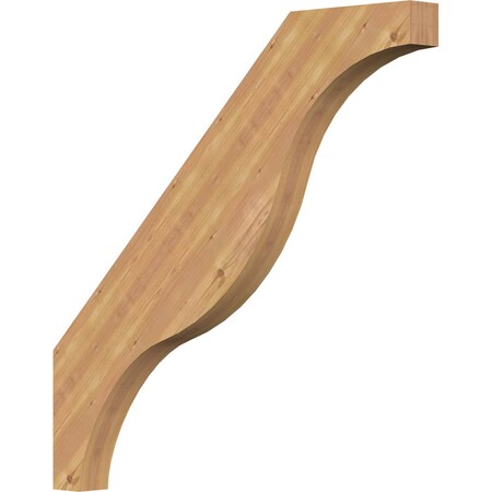 Ekena Millwork 3 1/2"W x 40"D x 40"H Funston Smooth Knee Brace, Western Red Cedar BRC04X40X40FST00SWR